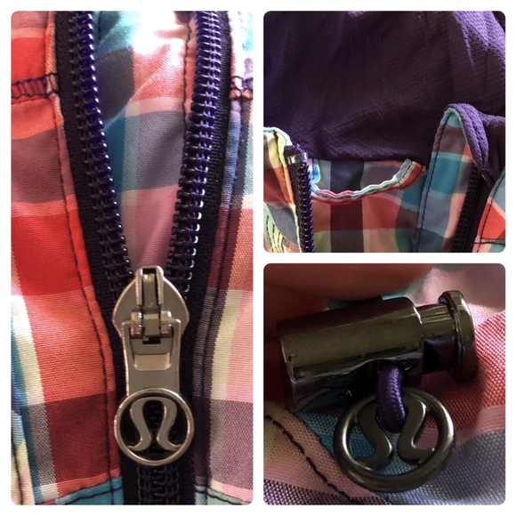 UBER RARE!🍒 LULULEMON SEAWHEEZE 2014 Special Edit Pass Me Plaid Jacket Sz.6,8 - Picture 10 of 15